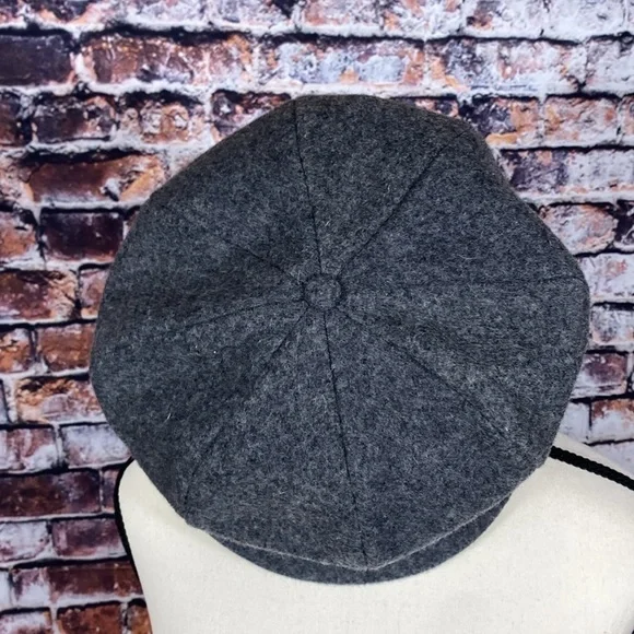 Nathaniel Cole Grey Classic Crown Cap Wool Lined Grey Size L - Picture 4 of 12
